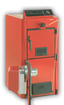 BAXI-ROCA P 30 de 6 elementos de 17 Kw. leña/ 23,3 Kw carbón / 34,9 Kw para gasóleo (caldera para biomasa de policombustibles)