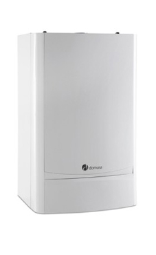 DOMUSA EVOL TOP 25 CAL de 23,5 Kw con placa de conexiones y kit de evacuación (caldera para gas propano mural estanca solo calefacción condensación)