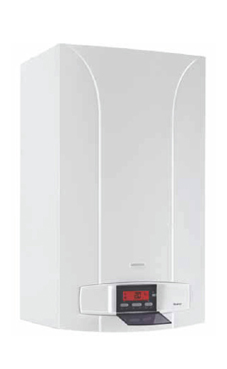 BAXI-ROCA NOVANOX 24/24 F  de 24KW con placa de conexiones y kit salida de humos (caldera para gas propano mural estanca mixta bajo nox.)