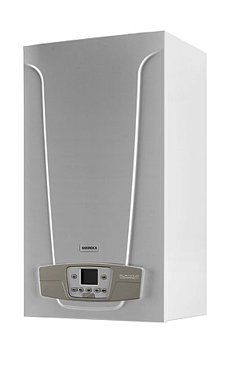 BAXI-ROCA PLATINUM COMPACT 28/28 F ECO  de 28 KW con placa de conexiones y kit salida de humos (bomba modulante). (caldera para gas propano mural estanca mixta condensación)