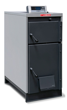 LASIAN CLX PLUS 25 caldera de pie de leña de 25 Kw. solo calefacción, 22.360 Kcal./h longitud de troncos 567mm., boca de carga de leña 372x410mm. (caldera para biomasa de leña)