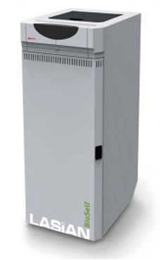 LASIAN BIOSELF 24 caldera de pie modulante de policombustibles sólidos(pellets, cascara de almendra, orujillo, hueso de oliva,etc,...) de 24 KW.solo calefacción.(20.640 Kcal./h.) (caldera para biomasa de policombustibles)