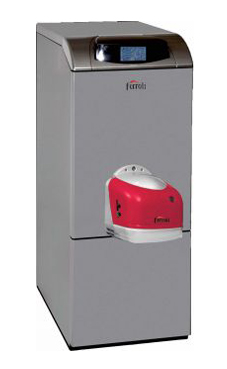 FERROLI ATLAS D30 K 100 L de pie de 30 Kw. mixta depósito vitrificado de 100 litros (caldera para gasóleo estanca)