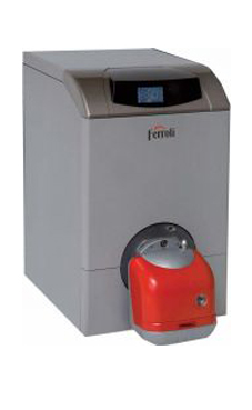 FERROLI ATLAS N 30 L de pie de 30 Kw de baja temperatura presurizada quemador de una etapa solo calefacción (caldera para gasóleo estanca)