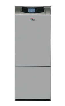 FERROLI ATLAS D30 KI 130 UNIT de pie  de 30 Kw. Mixta, Depósito inoxidable de 130 litros. Kit combustión estanca opcional (caldera para gasóleo atmosférica)