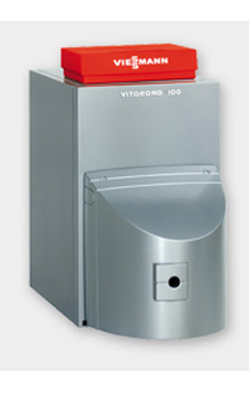 VIESSMANN VITOROND 100 VR2B 22-27 de pie de 22-27 Kw de baja temperatura solo calefacción con regulación vitotronic 100 KC4B (caldera para gasóleo atmosférica)