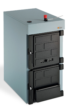 DOMUSA Mixtherm 20 caldera de hierro fundido para leña y carbón de 20 Kw. En carbón y 17 Kw. En leña.(troncos de 20 cm.) (caldera para biomasa de leña)