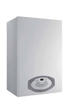 ARISTON CLAS B PREMIUM 35 FF EU con acumulación integrada y función auto de 35 KW con barra de conexiones y kit de avac. (caldera para gas propano mural estanca mixta condensación)