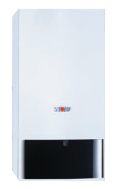 WOLF CGG-2K 24  de 24 KW con llaves y kit salida de gases horizontal (caldera para gas natural mural estanca mixta bajo nox.)