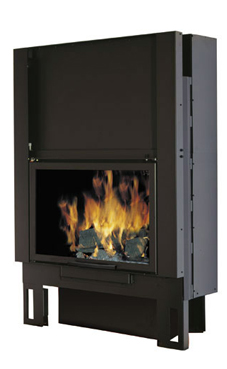 EDILKAMIN TEKNO 1 FRONTAL V de 15,4 Kw ventilación forzada Salida humos hembra Ø 25 cm.