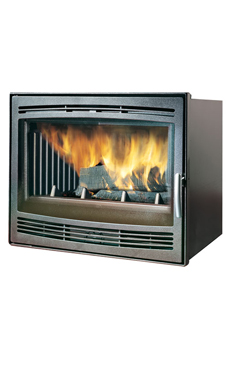 EDILKAMIN SPRINT 10,5 Kw.ventilación forzada frontal y fuego de fundición