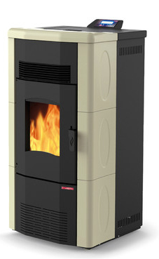 LASIAN TEIDE PLUS de  3,8 a 10 Kw. calentamiento mediante aire canalizable de 10 KW de potencia térmica máxima. Capacidad de calentamiento de 170 m3 (modelos en burdeos y beige)  con mando a distancia.
