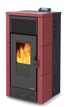 LASIAN TEON PLUS de  3,8 a 12 Kw. calentamiento mediante aire canalizable de 12 KW de potencia térmica máxima. Capacidad de calentamiento de 200 m3 (modelos en burdeos y beige)  con mando a distancia.